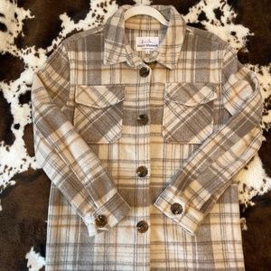 Jason  Maxwell Plaid button down jacket